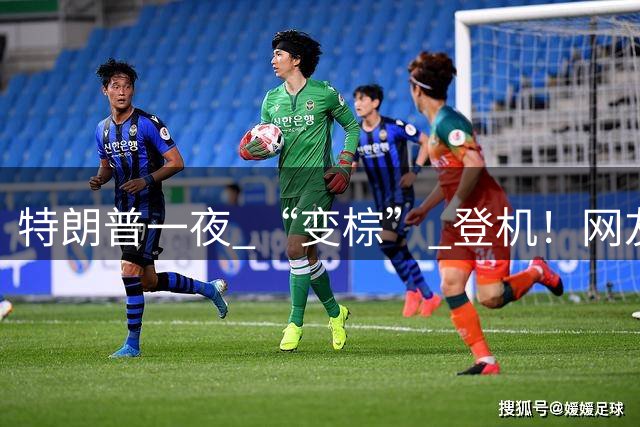 特朗普一夜 “变棕” 登机！网友：替身上岗？身材只有一半!